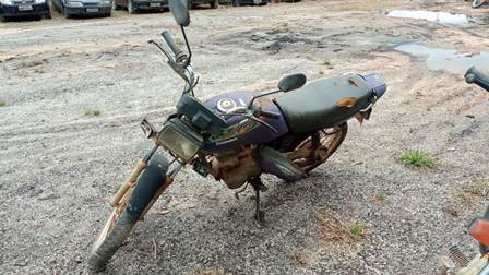 Sucata Motor Aproveitável - Motocicleta - HONDA/CG 125 TITAN - ANO FAB./MOD.: 1999/1999 - COR: AZUL
