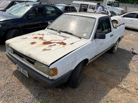 SUCATA MOTOR SERVÍVEL - VW/SAVEIRO CL, COR: BRANCA, ANO FAB.: 1991