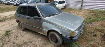 SUCATA MOTOR SERVÍVEL - FIAT/UNO MILLE EX, COR: CINZA, ANO FAB.: 1998