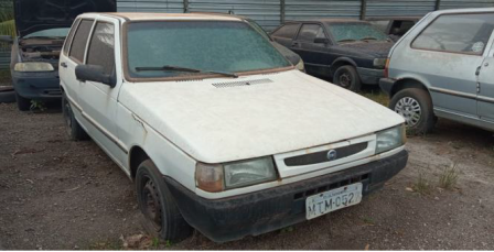 SUCATA MOTOR SERVÍVEL - FIAT/UNO MILLE FIRE, COR: BRANCA, ANO FAB.: 2002