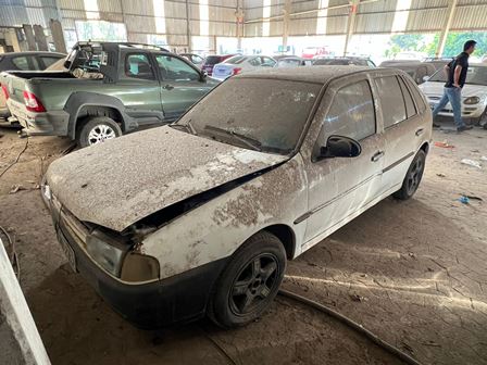 SUCATA MOTOR SERVÍVEL - VW/GOL 16V, COR: BRANCA, ANO FAB.: 1999